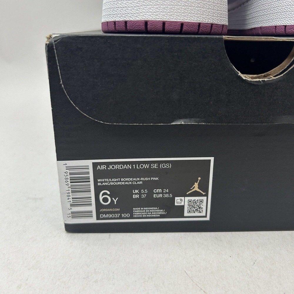 Nike Shoes Air Jordan 1 Retro Low GS SE “Knit/Light Bordeaux” 2023 - Picture 5 of 5